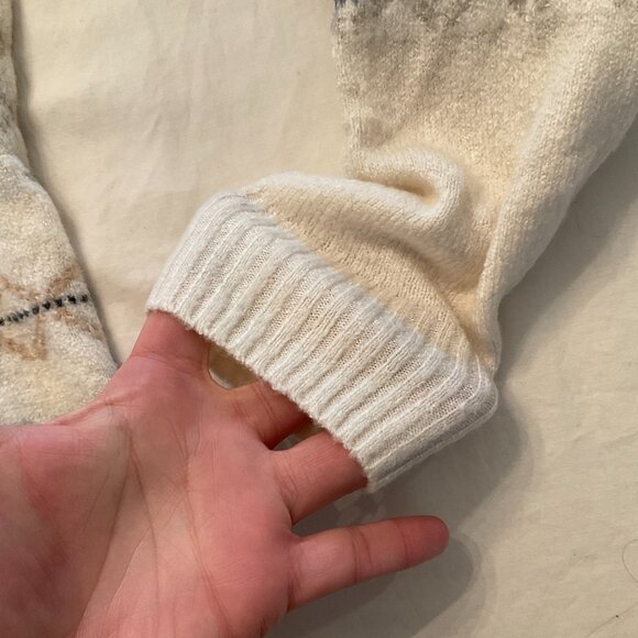 Talbots Women's Cozy Fair Isle Mockneck Sweater Size Small - Picture 5 of 12